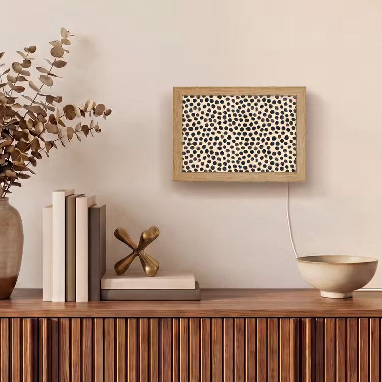 Lightbox - Wandlamp - Stippen - Patroon - Zwart — 4