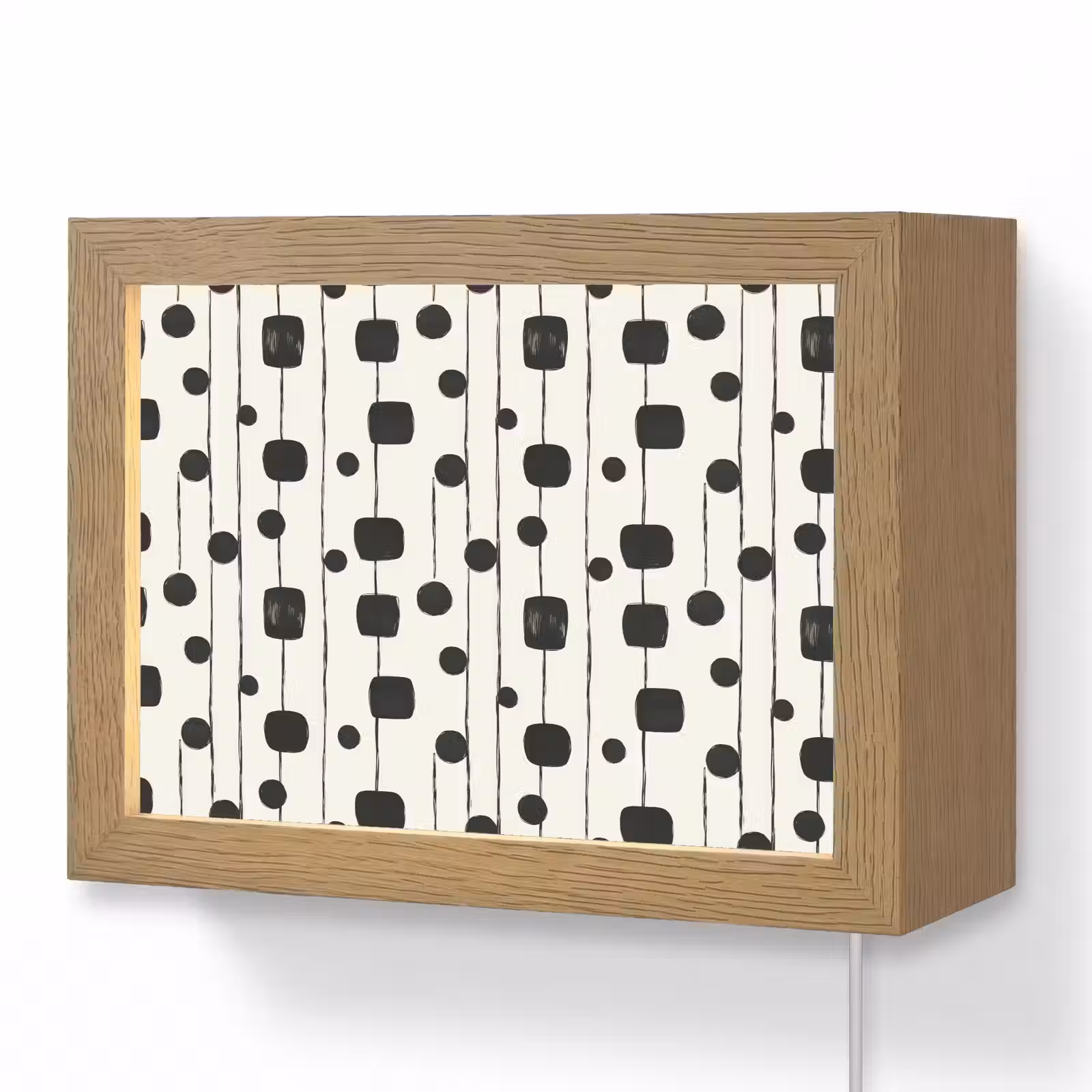 Lightbox - Wandlamp - Grafisch - Modern - Zwart — 1