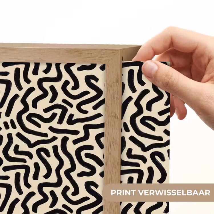 Lightbox - Wandlamp - Abstract - Lijnen - Zwart — 6