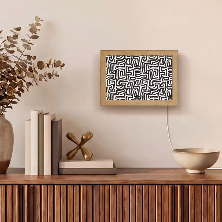 Lightbox - Wandlamp - Grafisch - Lijnen - Zwart - Wit — 4