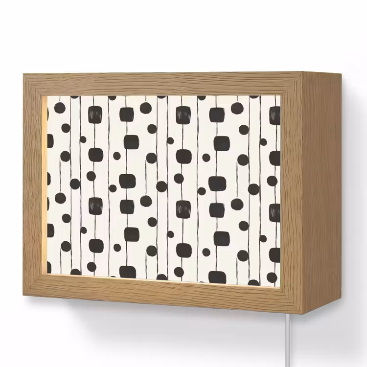 Lightbox - Wandlamp - Grafisch - Modern - Zwart — 1