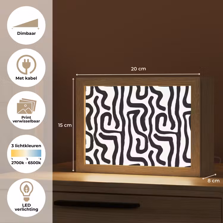 Lightbox - Wandlamp - Modern - Lijnen - Zwart — 9