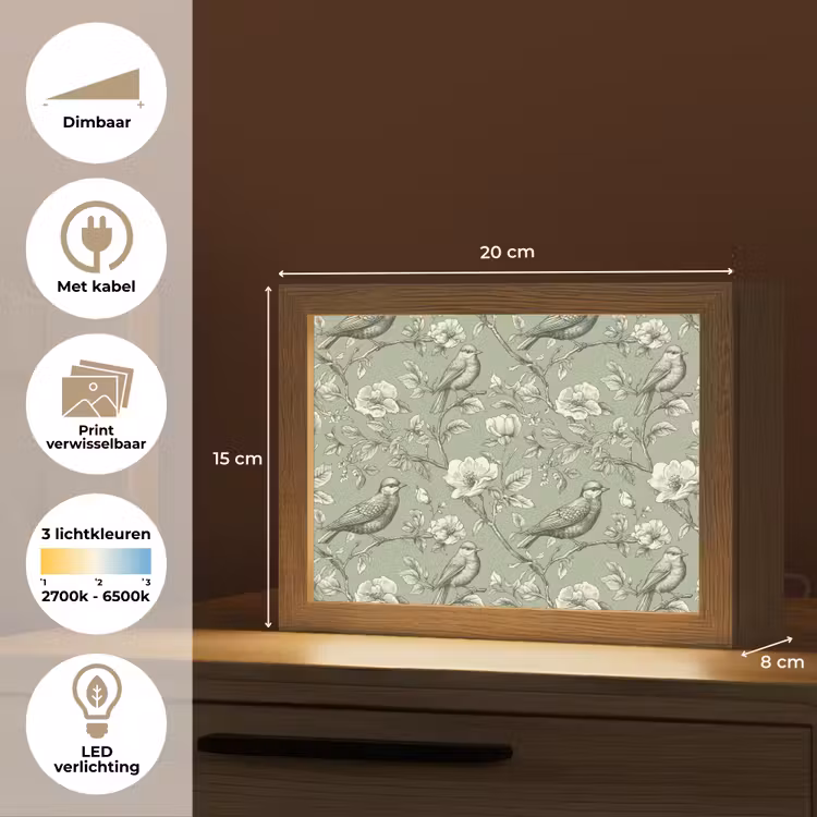 Lightbox - Wandlamp - Klassiek - Botanisch - Groen — 9