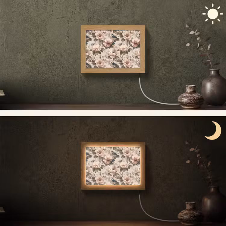 Lightbox - Wandlamp - Klassiek - Vogels - Kleurrijk — 3