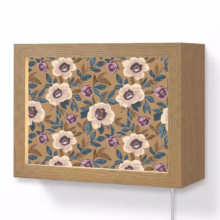 Lightbox - Wandlamp - Floraal - Stilleven - Kleurrijk — 1