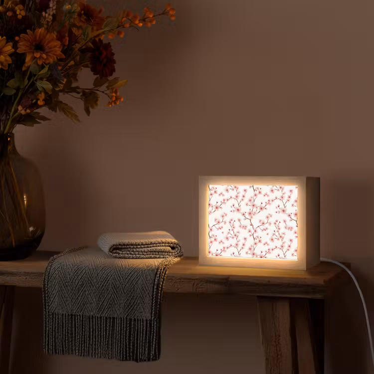 Lightbox - Wandlamp - Kersenbloesem - Takken - Roze — 5