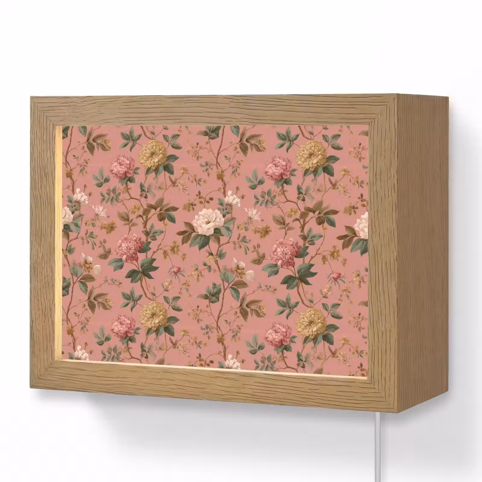 Lightbox - Wandlamp - Klassiek - Botanisch - Roze — 1