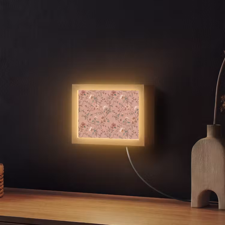 Lightbox - Wandlamp - Botanisch - Bloemen - Roze — 2