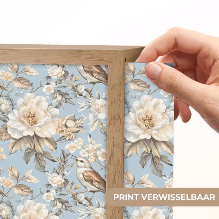 Lightbox - Wandlamp - Botanisch - Zangvogel - Blauw — 6