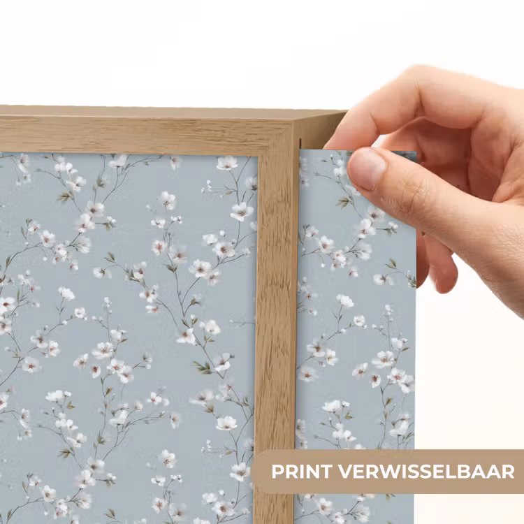 Lightbox - Wandlamp - Klassiek - Bloemen - Blauw — 6