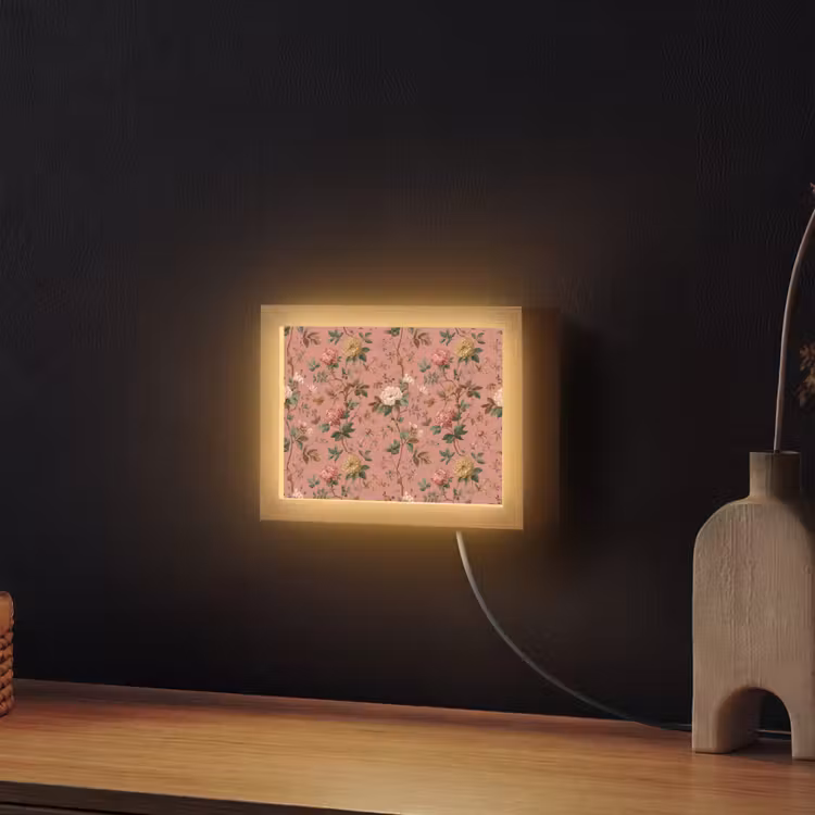 Lightbox - Wandlamp - Klassiek - Botanisch - Roze — 2