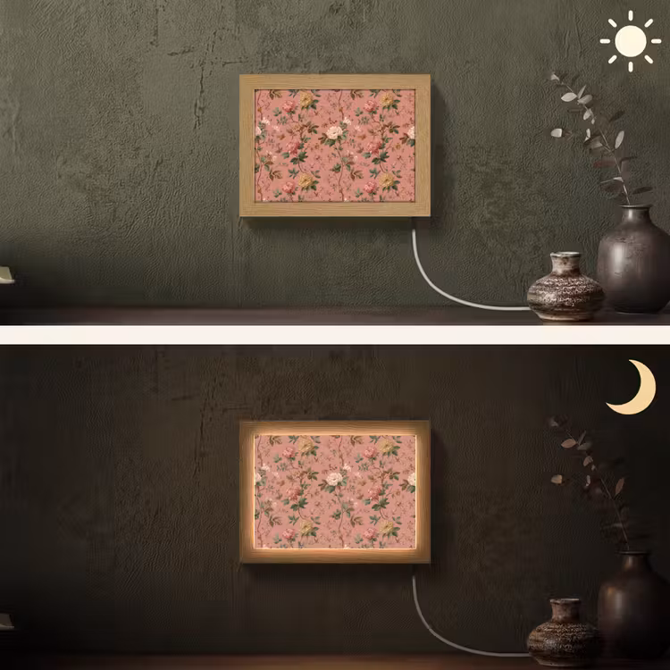 Lightbox - Wandlamp - Klassiek - Botanisch - Roze — 3