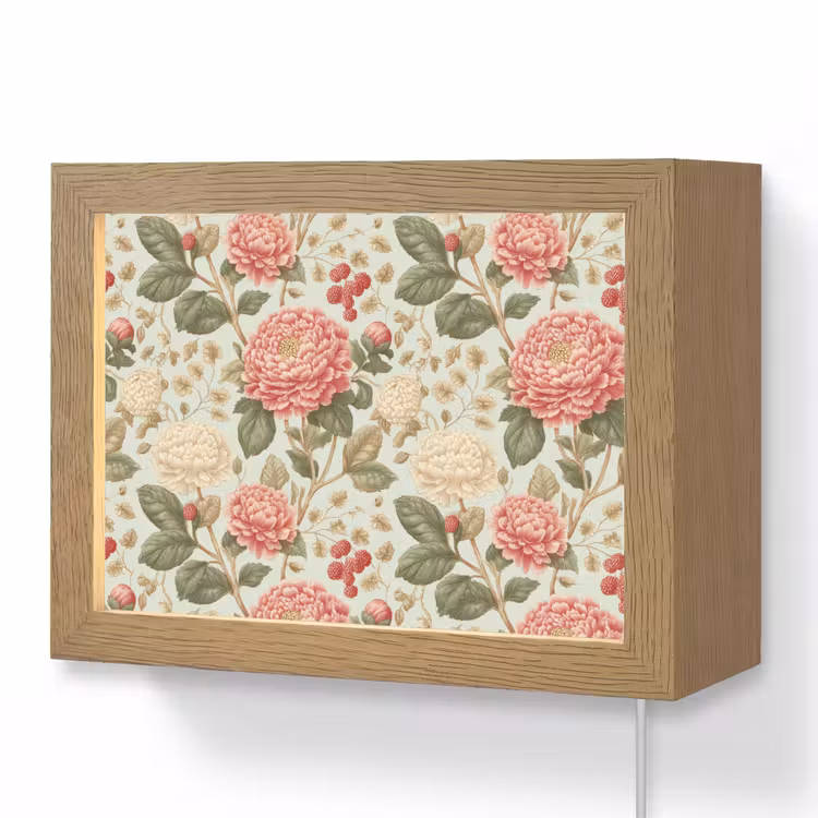 Lightbox - Wandlamp - Klassiek - Botanisch - Veelkleurig — 1