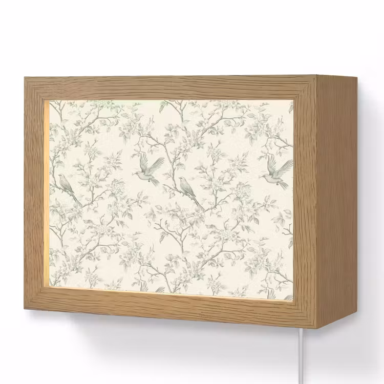 Lightbox - Wandlamp - Klassiek - Vogels - Groen — 1