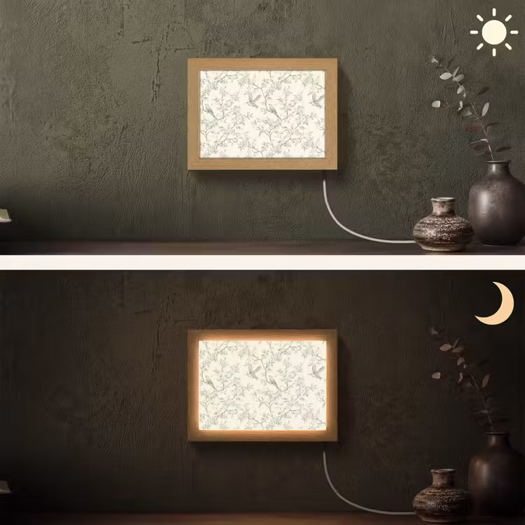 Lightbox - Wandlamp - Klassiek - Vogels - Groen — 3