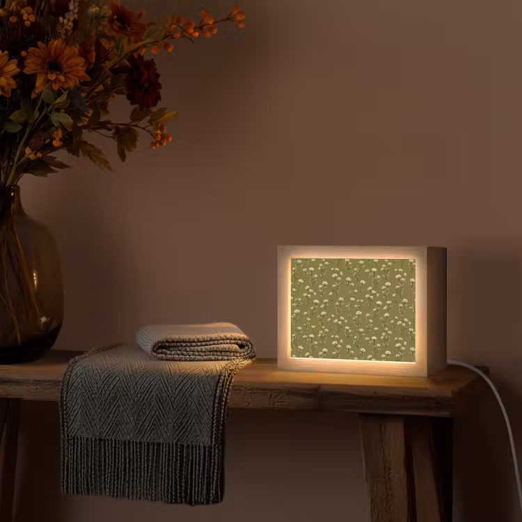 Lightbox - Wandlamp - Landelijk - Bloemen - Groen — 5