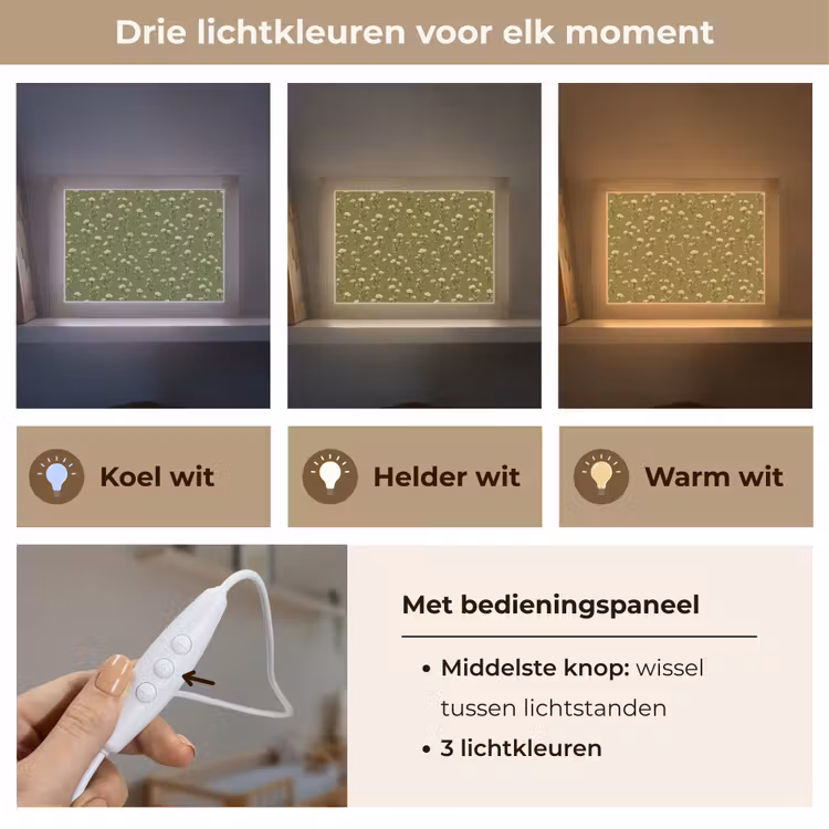 Lightbox - Wandlamp - Landelijk - Bloemen - Groen — 7