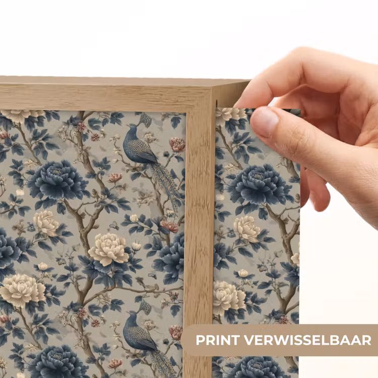 Lightbox - Wandlamp - Pauw - Bloemen - Blauw — 6