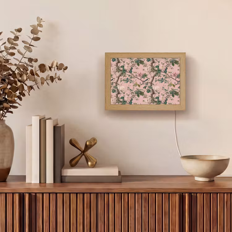 Lightbox - Wandlamp - Pioenrozen - Botanisch - Vogel — 4