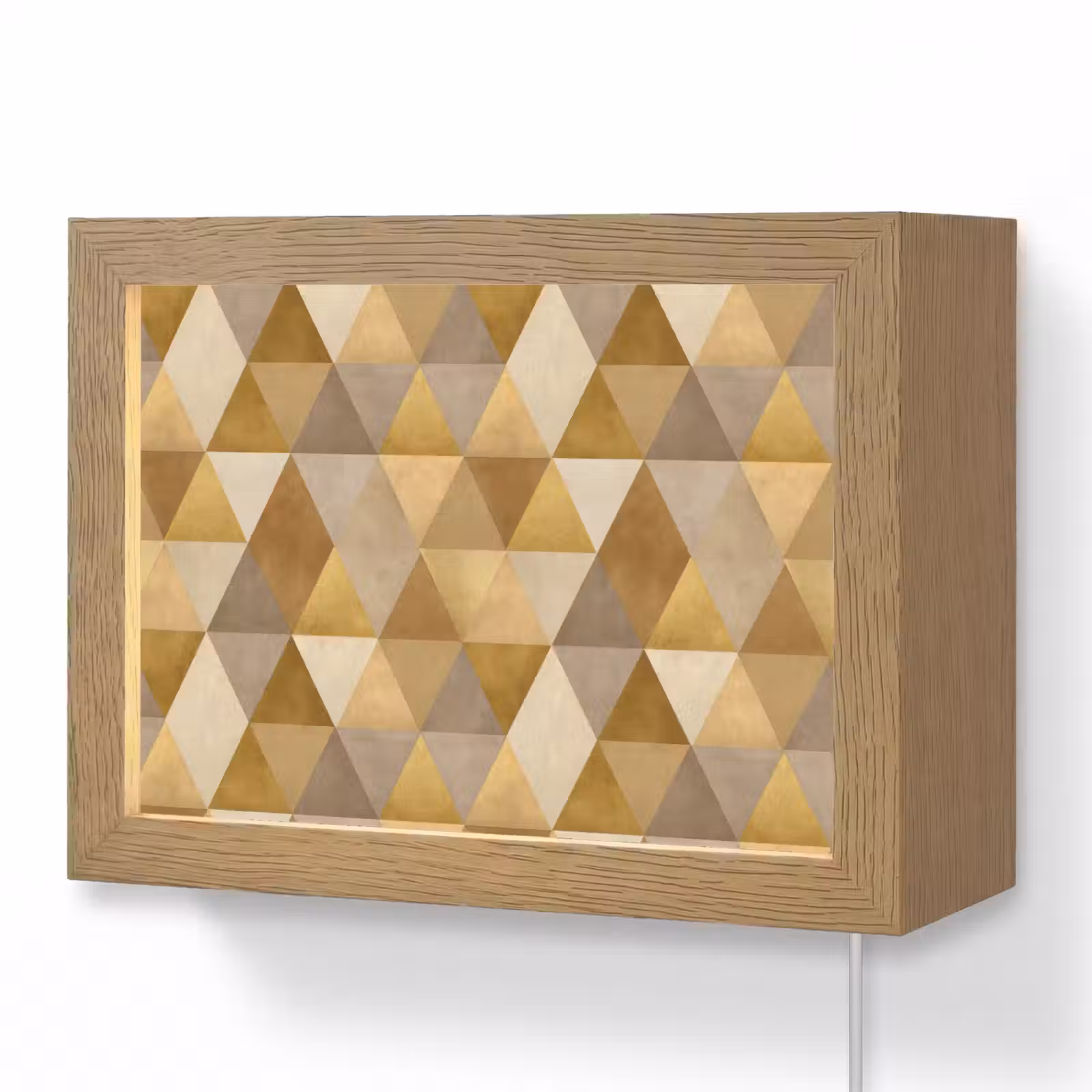 Lightbox - Wandlamp - Geometrisch - Driehoek - Goud — 1