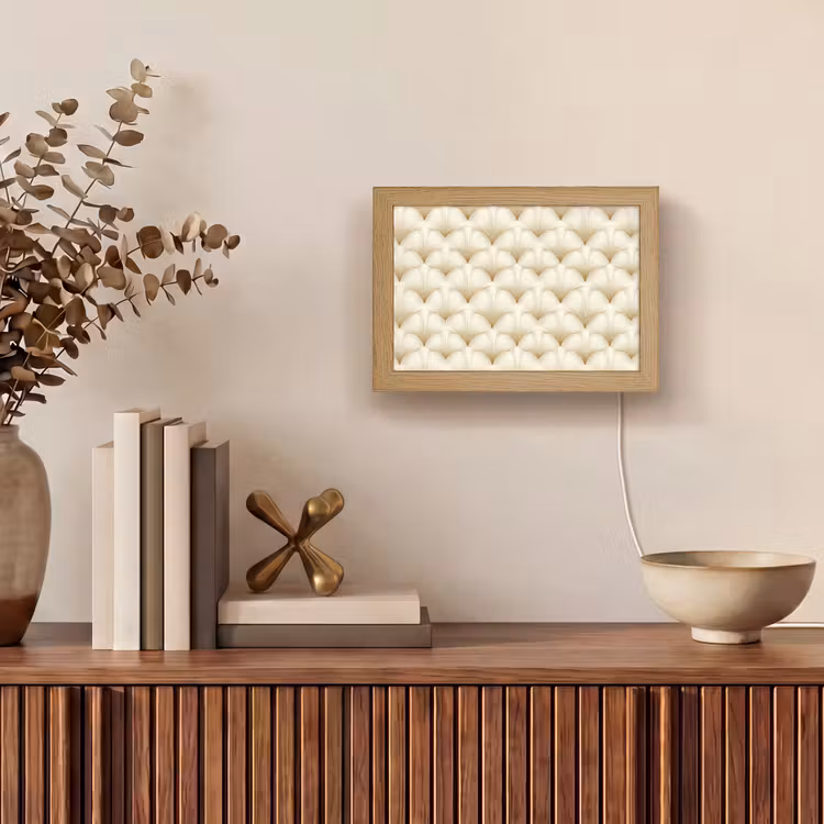 Lightbox - Wandlamp - Waaier - Motief - Goud — 4