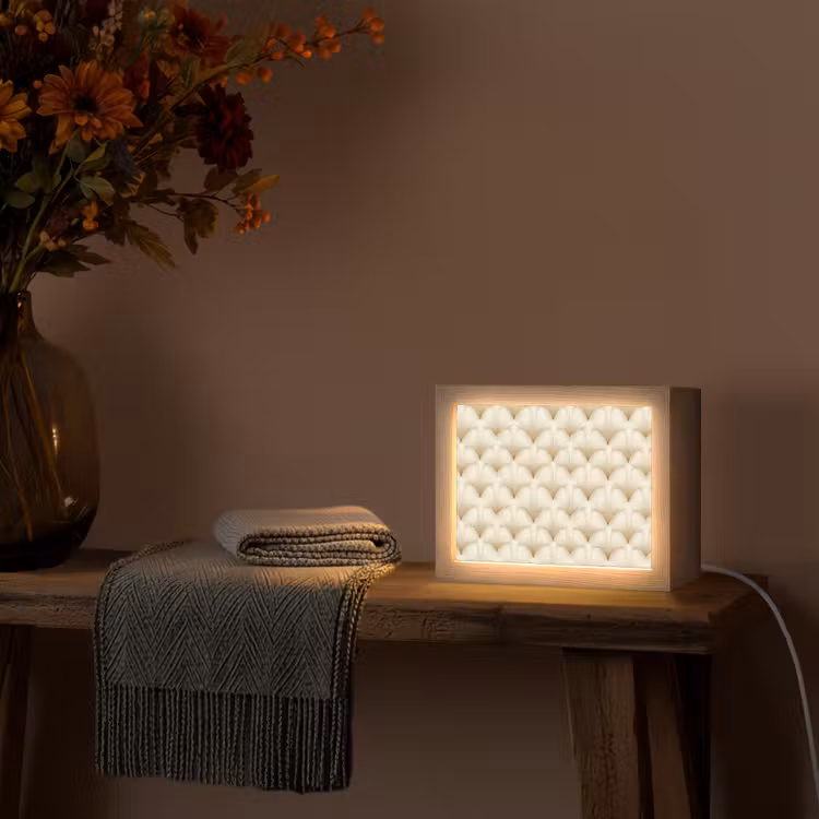 Lightbox - Wandlamp - Waaier - Motief - Goud — 5