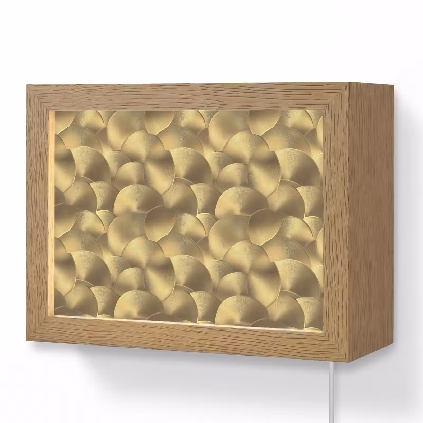 Lightbox - Wandlamp - Modern - Cirkel - Goud — 1