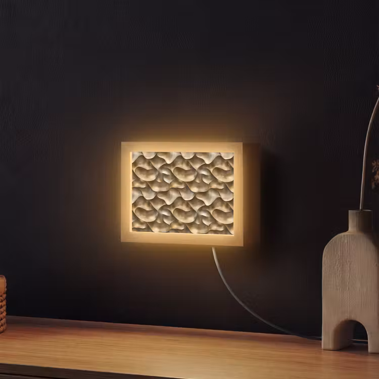 Lightbox - Wandlamp - Abstract - Antiek - Goud — 2