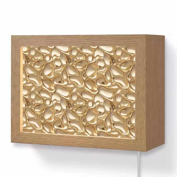 Lightbox - Wandlamp - Abstract - Modern - Goud — 1