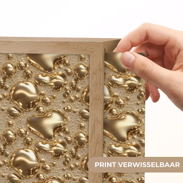 Lightbox - Wandlamp - Druppels - Organisch - Goud — 6