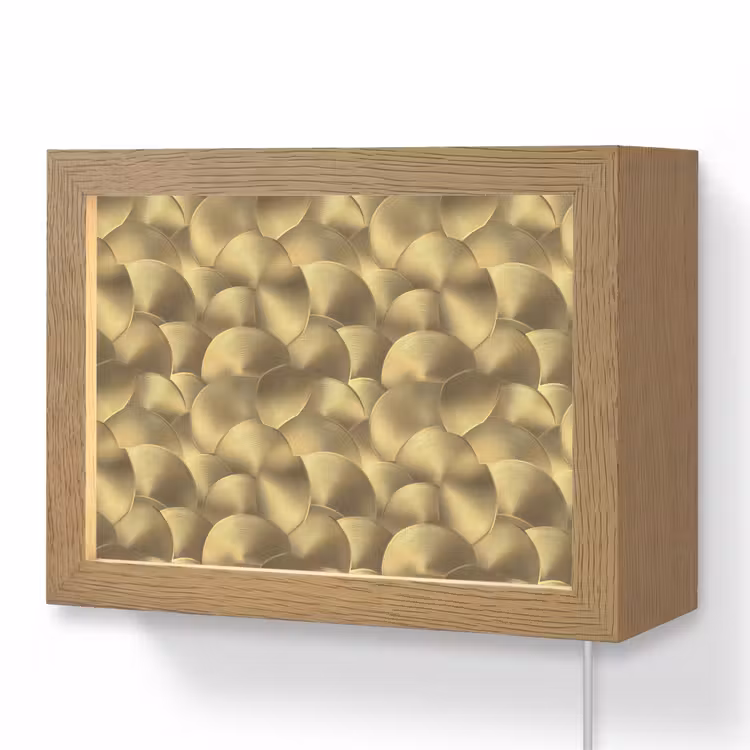 Lightbox - Wandlamp - Modern - Cirkel - Goud — 1