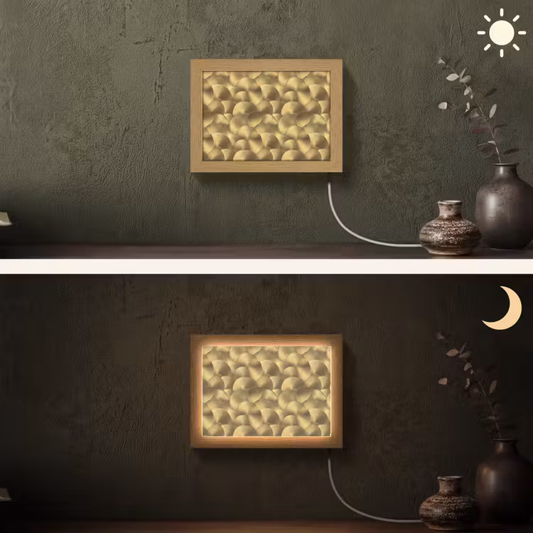 Lightbox - Wandlamp - Modern - Cirkel - Goud — 3