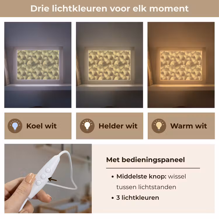 Lightbox - Wandlamp - Modern - Cirkel - Goud — 7