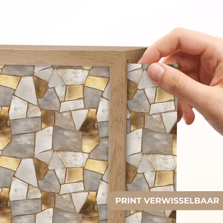 Lightbox - Wandlamp - Mozaïek - Marmer - Goud — 6