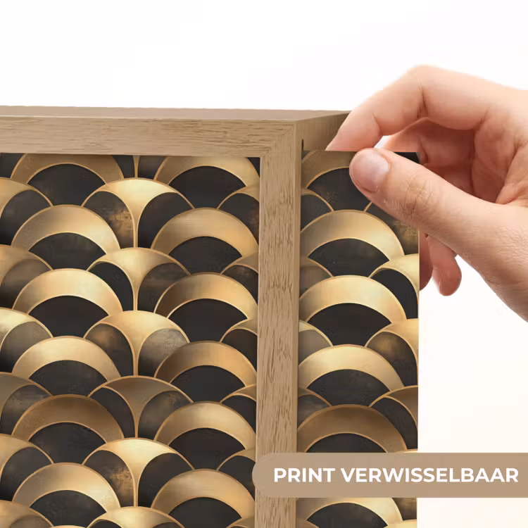 Lightbox - Wandlamp - Schubben - Structuur - Goud — 6