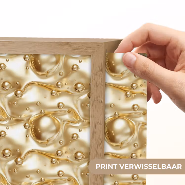 Lightbox - Wandlamp - Vloeibaar - Druppels - Goud — 6