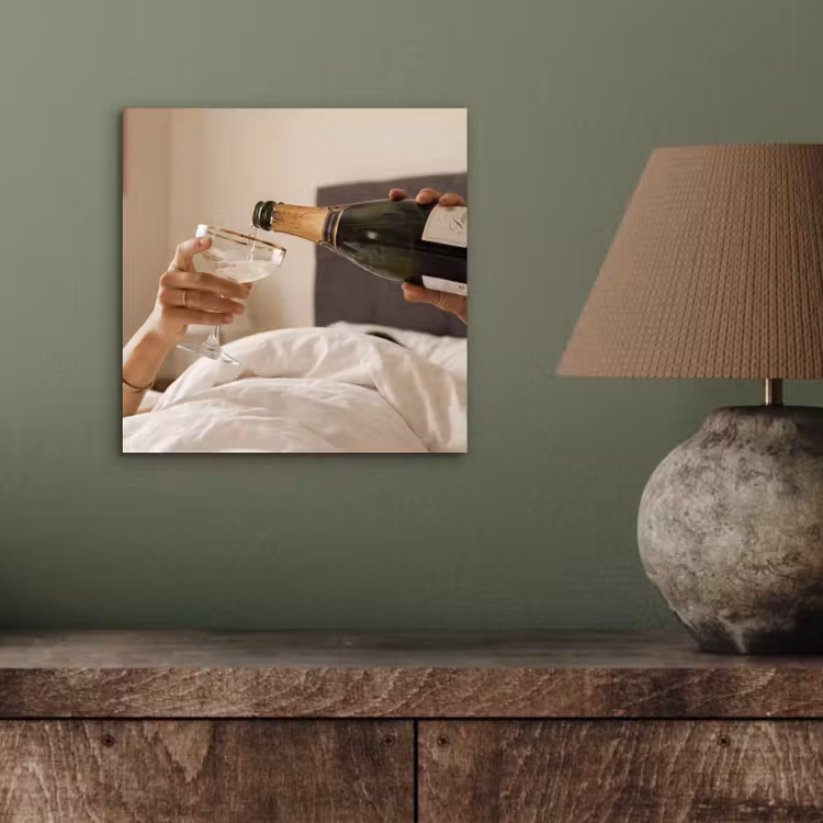 Aluminium schilderij - Champagne - Bed - Bubbels — 3
