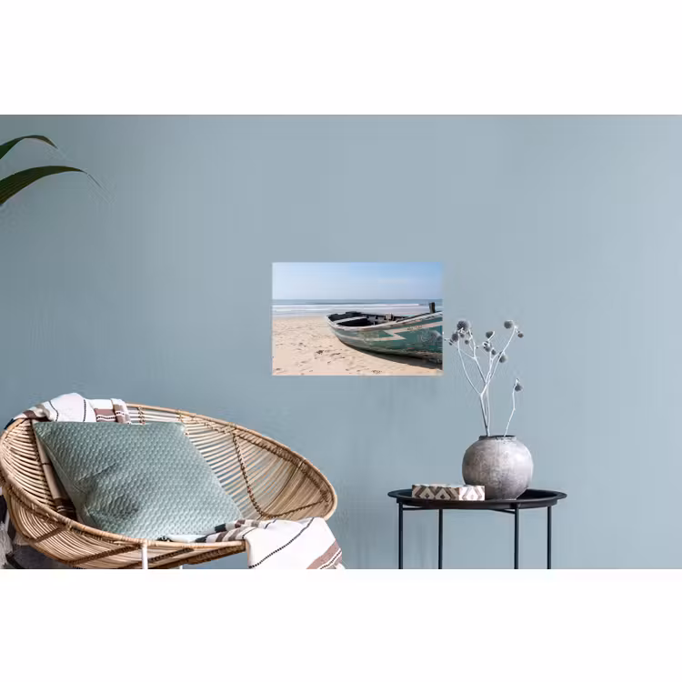 Muursticker - Boot - Zandstrand - Zee — 4
