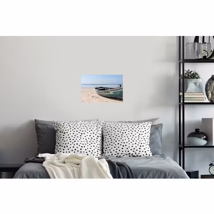 Muursticker - Boot - Zandstrand - Zee — 5