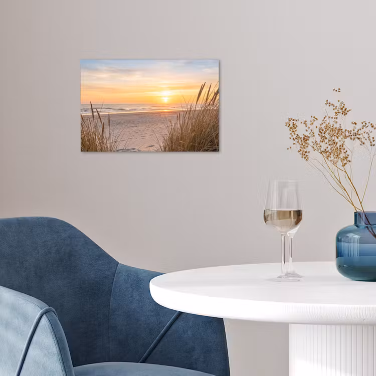 Poster - Zonsondergang - Duinen - Zee — 4