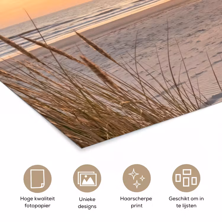 Poster - Zonsondergang - Duinen - Zee — 5