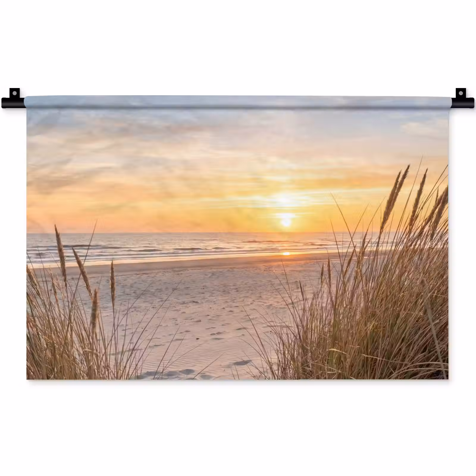 Wandkleed - Zonsondergang - Duinen - Zee — 1