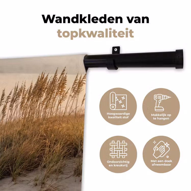 Wandkleed - Duinlandschap - Zonsondergang - Strand — 3