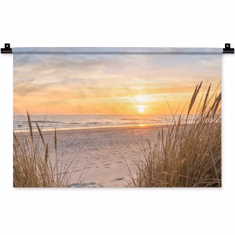 Wandkleed - Zonsondergang - Duinen - Zee — 1