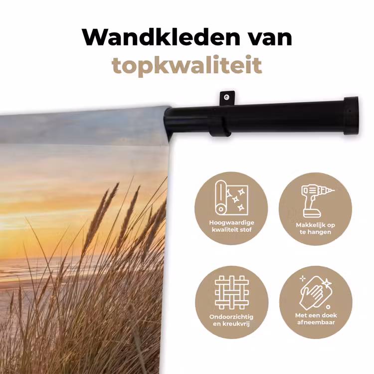 Wandkleed - Zonsondergang - Duinen - Zee — 3
