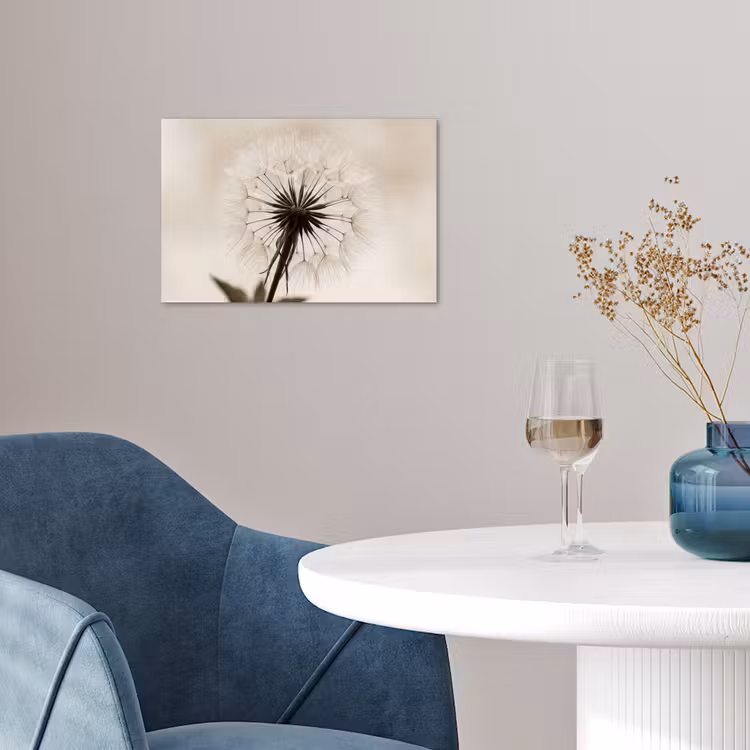 Poster - Paardenbloem - Minimalistisch - Wit — 4