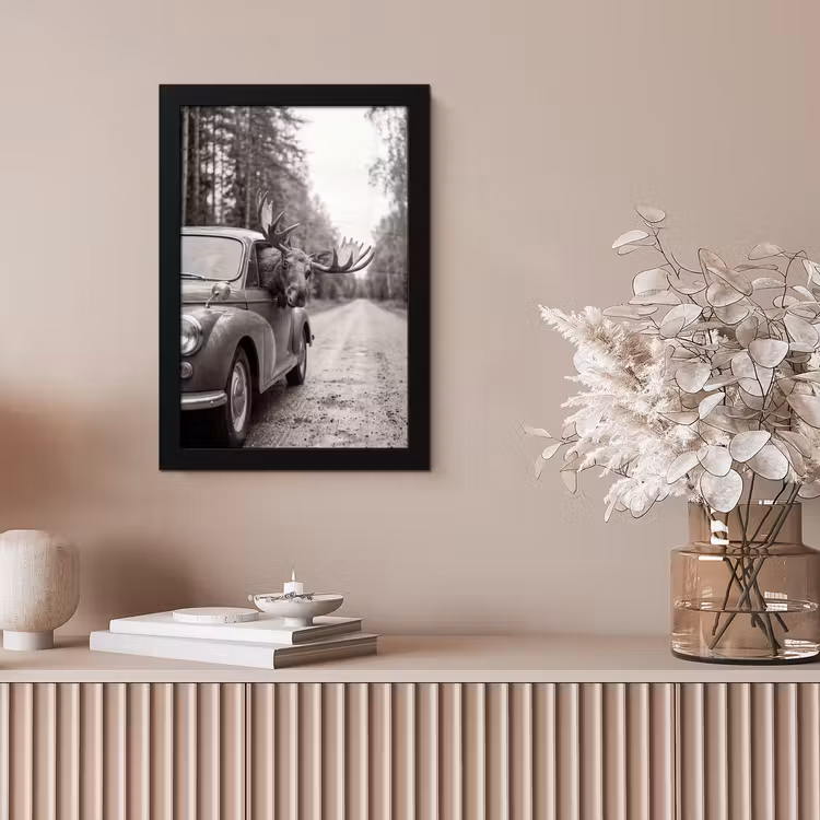 Poster met lijst - Eland in Oldtimer — 5