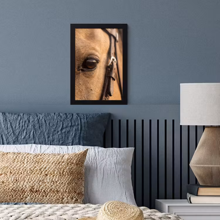 Poster met lijst - Paard - Oog - Bruin — 3