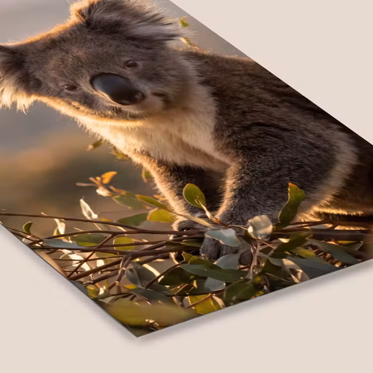 Poster met lijst - Koala Eucalyptus Zonsondergang — 7
