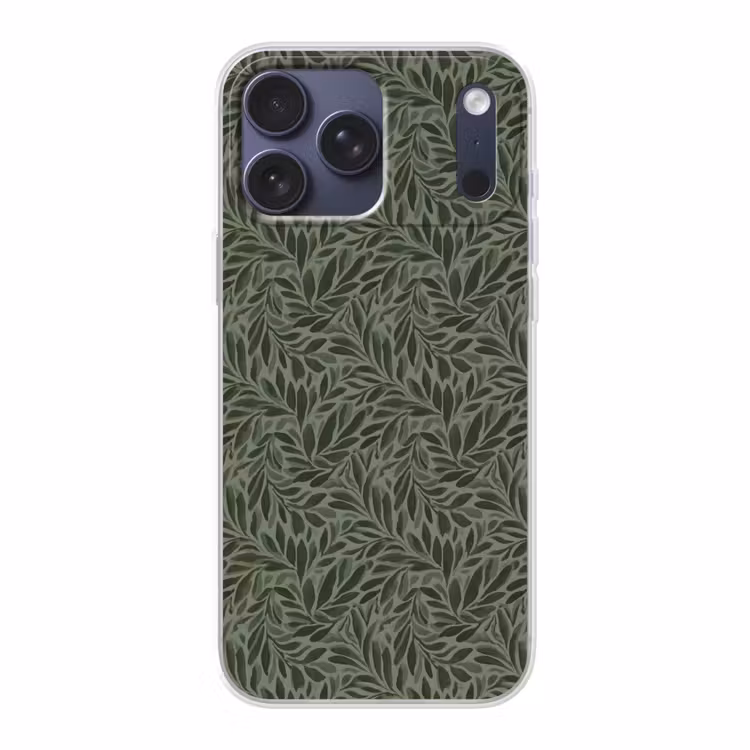 Telefoonhoesje Softcase - Bladeren - Organisch - Groen
